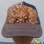 multi colored 5 panel camp hat